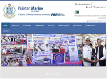 Tablet Screenshot of marineacademy.edu.pk